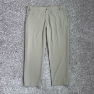Nike Men's Dri-Fit Golf Pants, Size 36x30, Beige Khaki, Flat Front, Performance